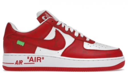 UA 1V Nike Air Force 1 Low By Virgil Abloh White Red
