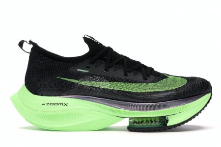 UA Nike Air Zoom Alphafly Next% Black Electric Green