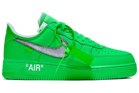 UA Nike Air Force 1 Low Off-White Light Green Spark