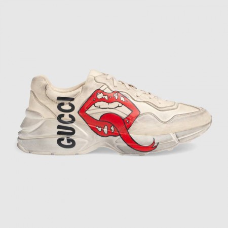 UA Gucci Rhyton sneaker with mouth print