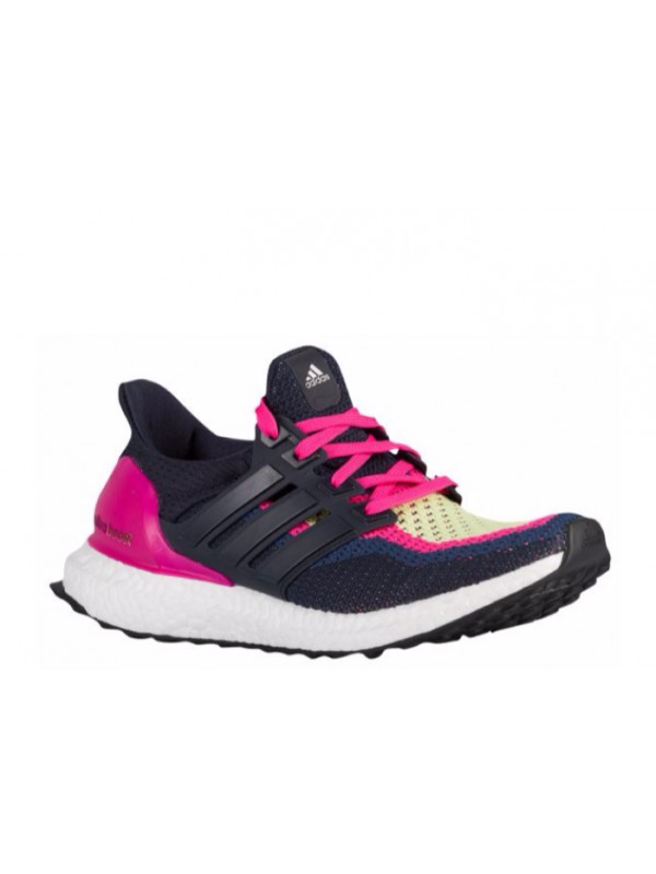 Cheap Ultra Boost Shock Pink Night Navy Halo Sneakers
